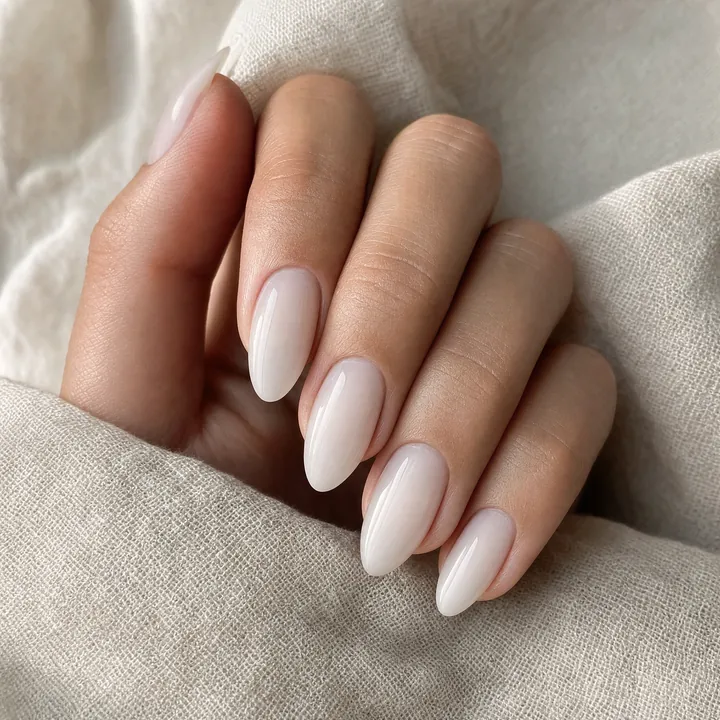 Milky white